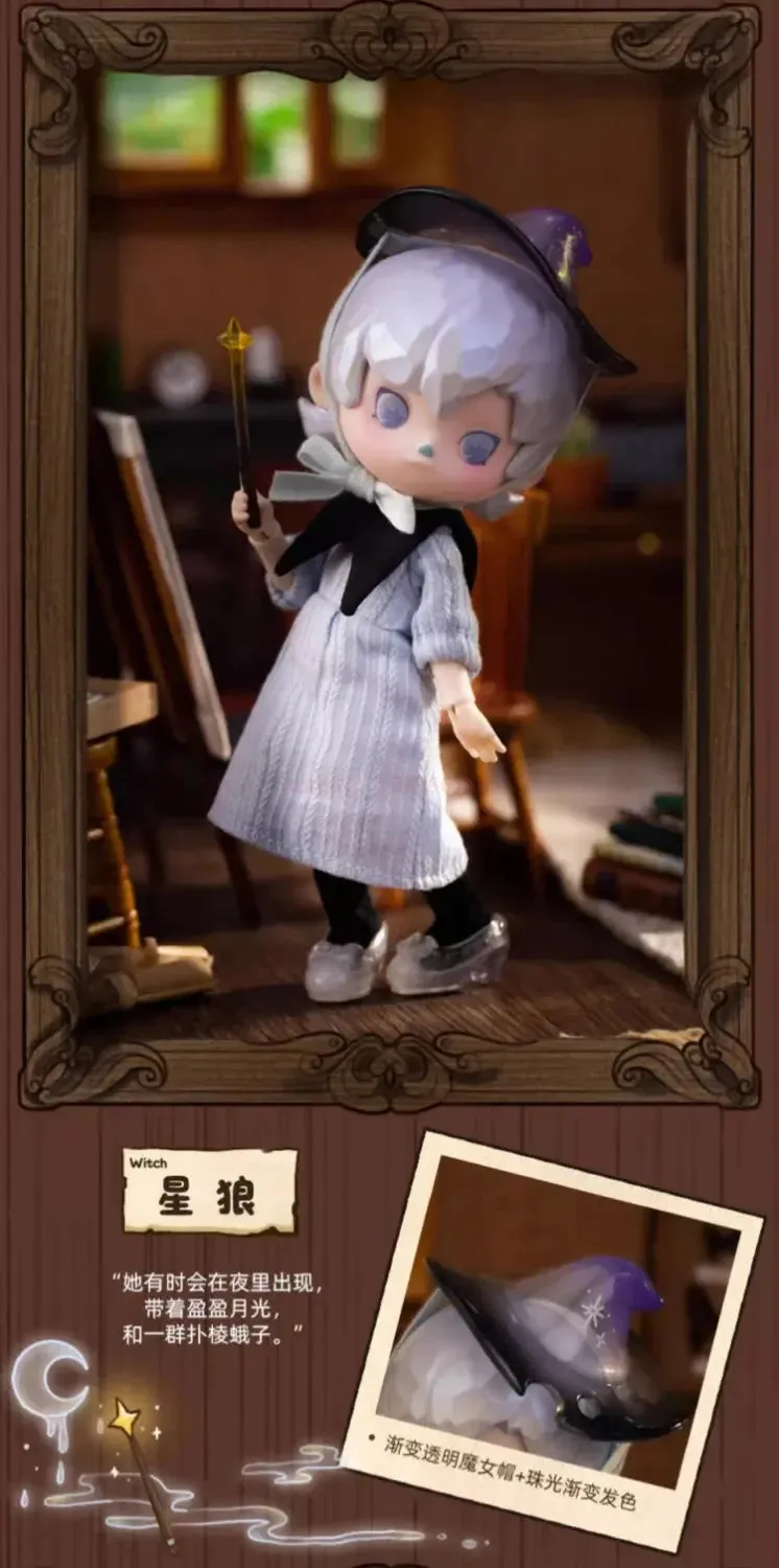 1/12 Penny's Box Little Painter & Little Witch Series Blind Box Action Figures - BJD Mini Surprise Dolls