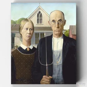American Gothic - Paint by Numbers