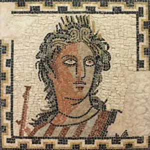 Euterpe, Muse of Music - Incomplete Mosaic