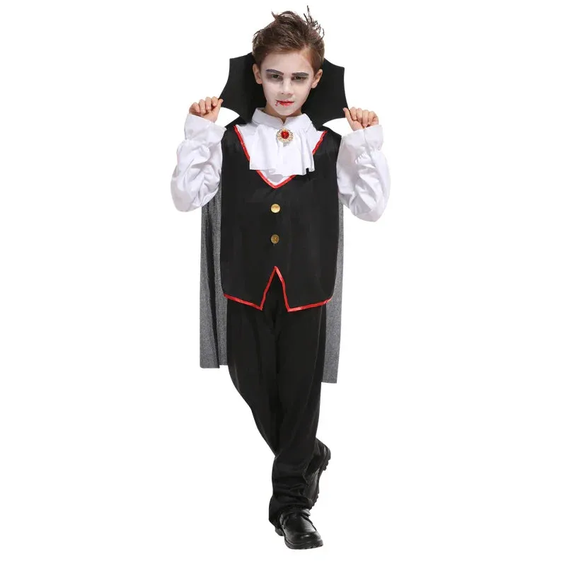 Gothic Kid Role Vampire Dracula Play Costumes