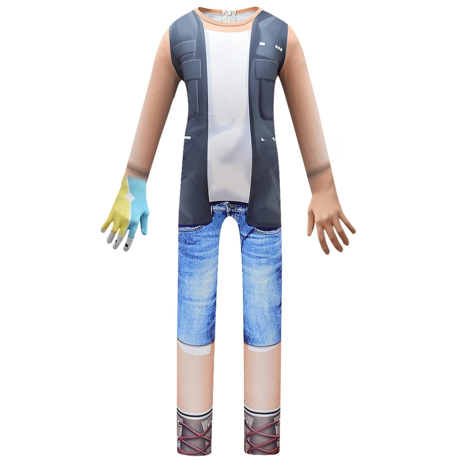 Kids Pocket Devs-Roblox Christmas Cosplay Zentai Suit Costume Children Jumpsuit Bodysuit Outfits