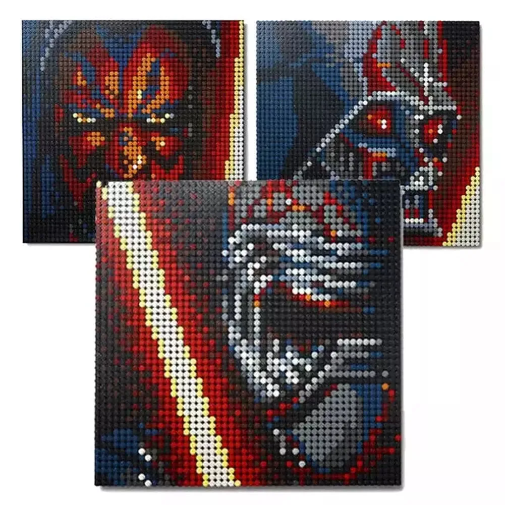 MOC  Compatible  31200 Pixel Art Painting Building Blocks Star Movie Figures Mosaic DIY Bricks Decorative Model Toys   Friend Adults