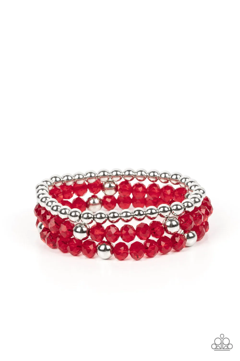 Prismatic Perceptions - Red Bracelet - Paparazzi Accessories