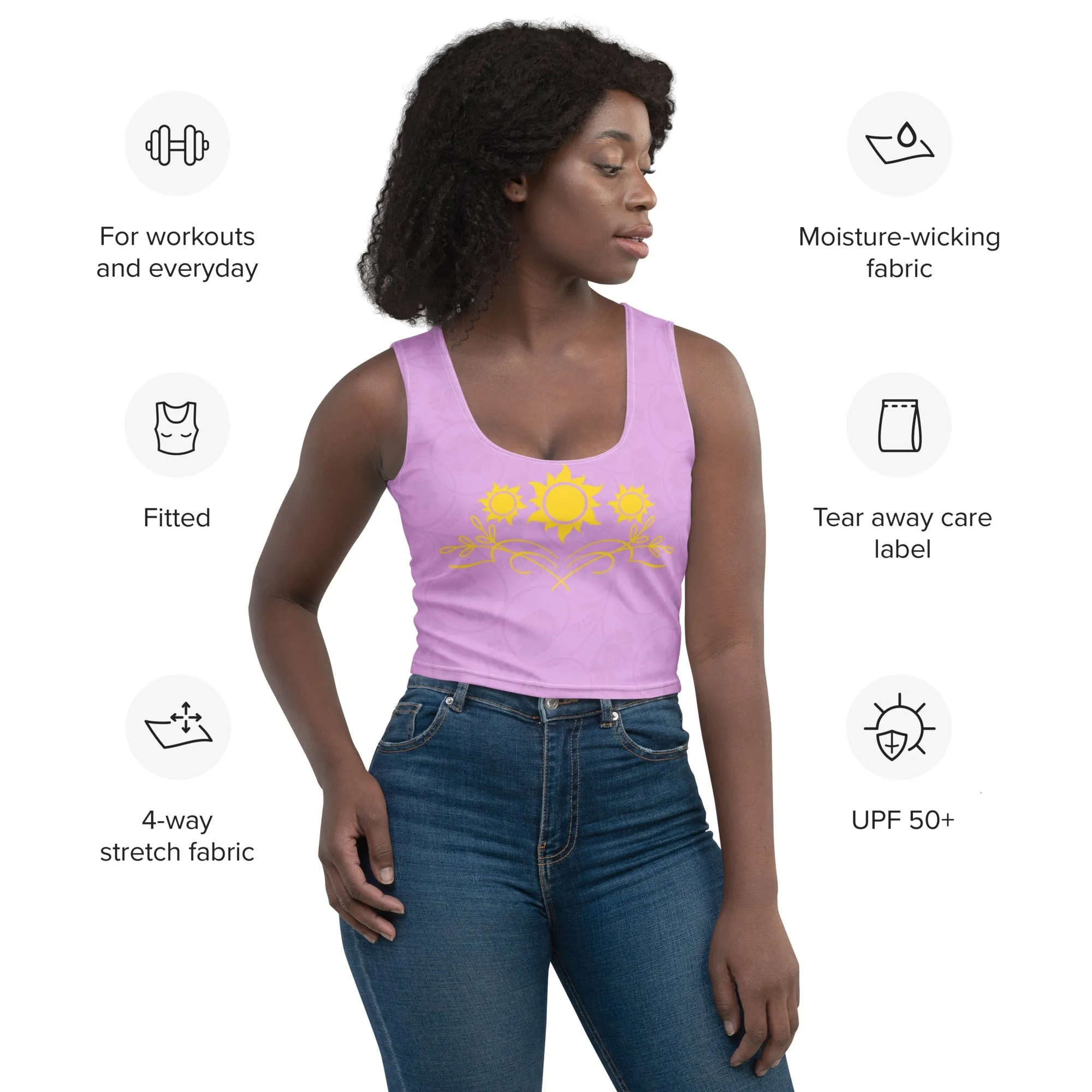 Rapunzel Inspired Crop Top