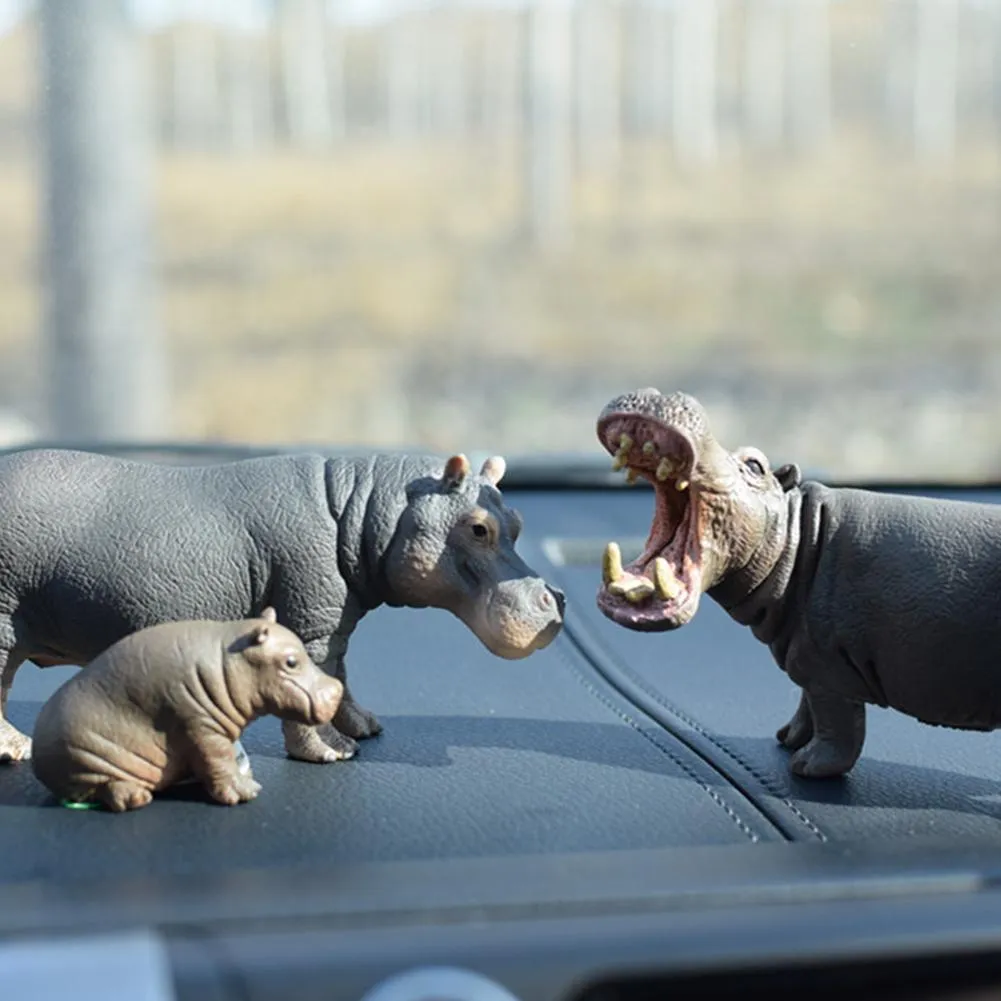 Simulation Hippopotamus Wild Life Model Figures Figurines Toy Figures Zoo River Animal 14814 Home Decor Gift For Kids