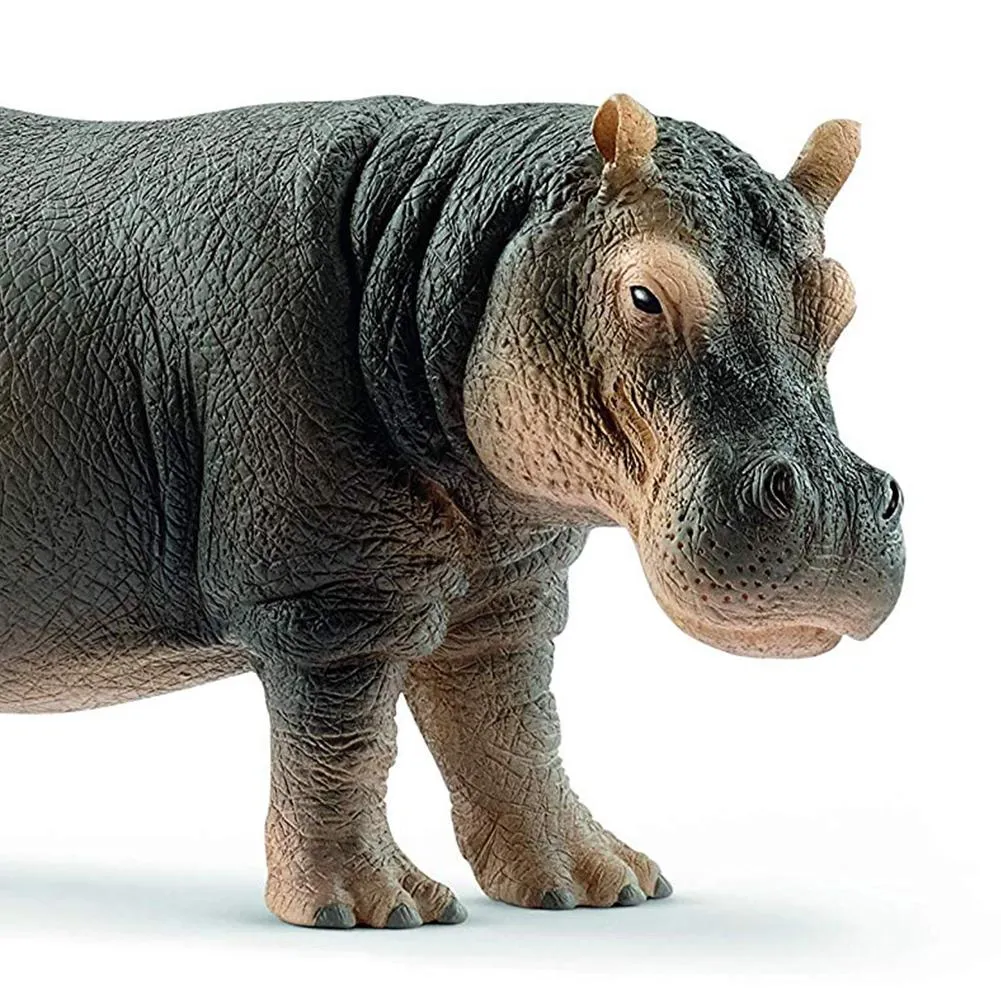 Simulation Hippopotamus Wild Life Model Figures Figurines Toy Figures Zoo River Animal 14814 Home Decor Gift For Kids