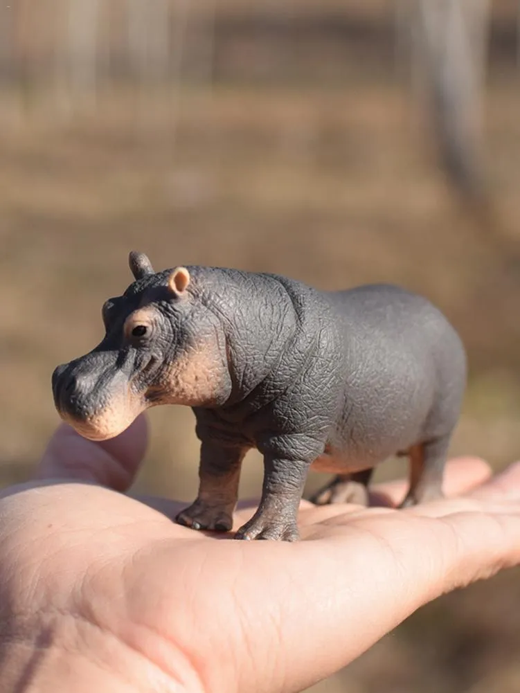 Simulation Hippopotamus Wild Life Model Figures Figurines Toy Figures Zoo River Animal 14814 Home Decor Gift For Kids